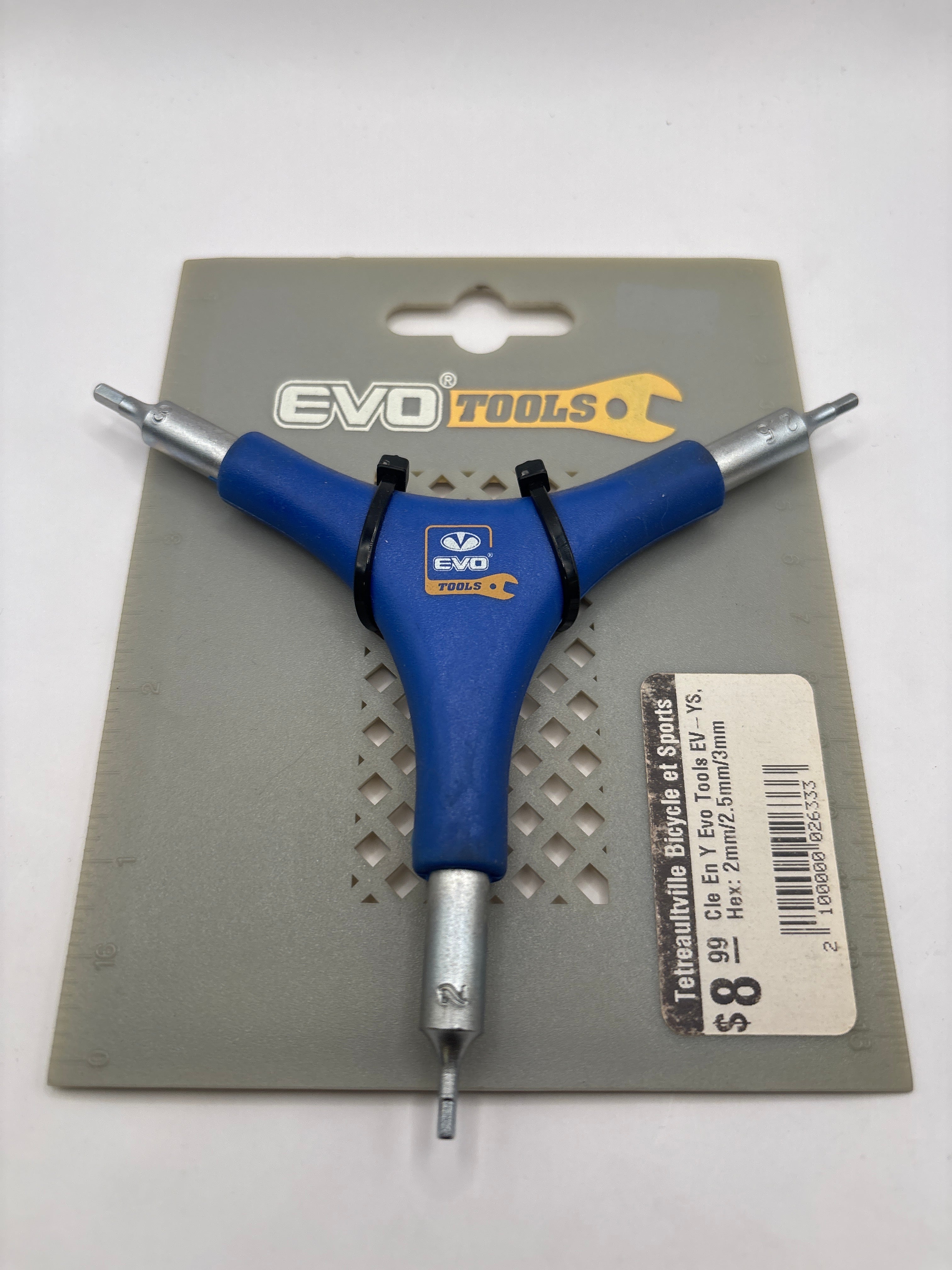 Cle En Y Evo Tools EV-YS. Hex: 2mm/2.5mm/3mm