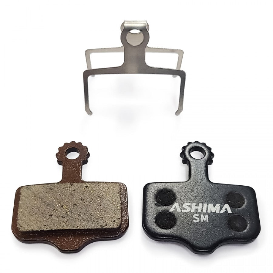 Avid Elixir ASHIMA. DB. Patins de freins a disque en resine. dos en alliage. paire - Velomane