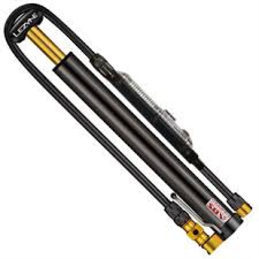 Lezyne, Micro Floor Drive HVG, Pump, ABS flip chuck, 90psi, Black, With Gauge - Velomane
