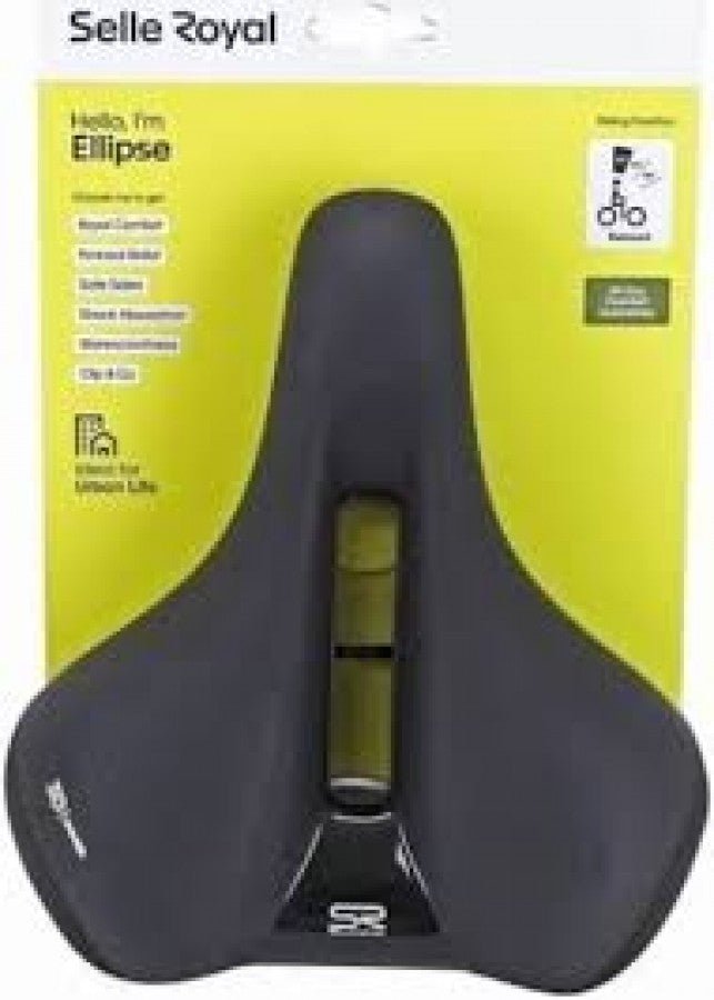 Selle Royal, Ellipse Relaxed, Selle, 251 x 223mm, Unisexe, 638g, Noi - Velomane
